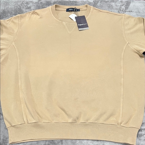 Vintage Y2K Zegna Sport Beige Men's Sweater NWT made in ITALY 🇮🇹